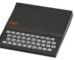 Ordinateur vintage Sinclair ZX81